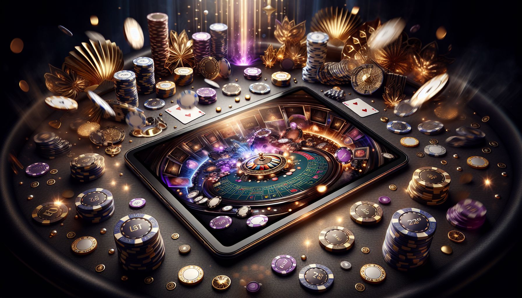 Confident player in a sleek neon-lit gaming environment with interactive casino elements reflecting the premium 7000bet style in Bangladesh