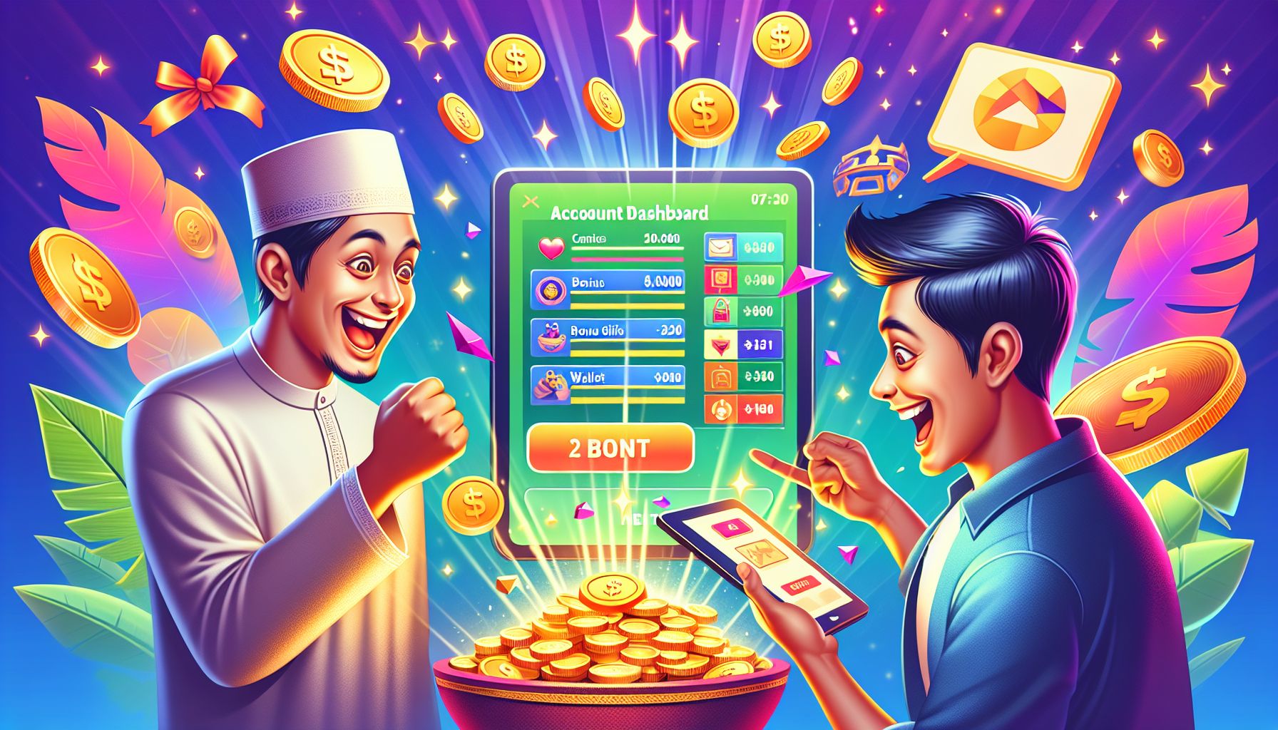 Happy Bangladesh user returning to the 7000bet account dashboard